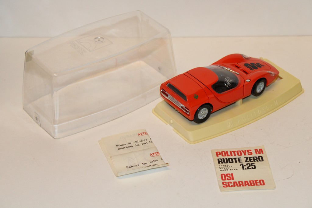 ALFA ROMEO SCARABEO ORANGE 1966 POLITOYS 1/24°