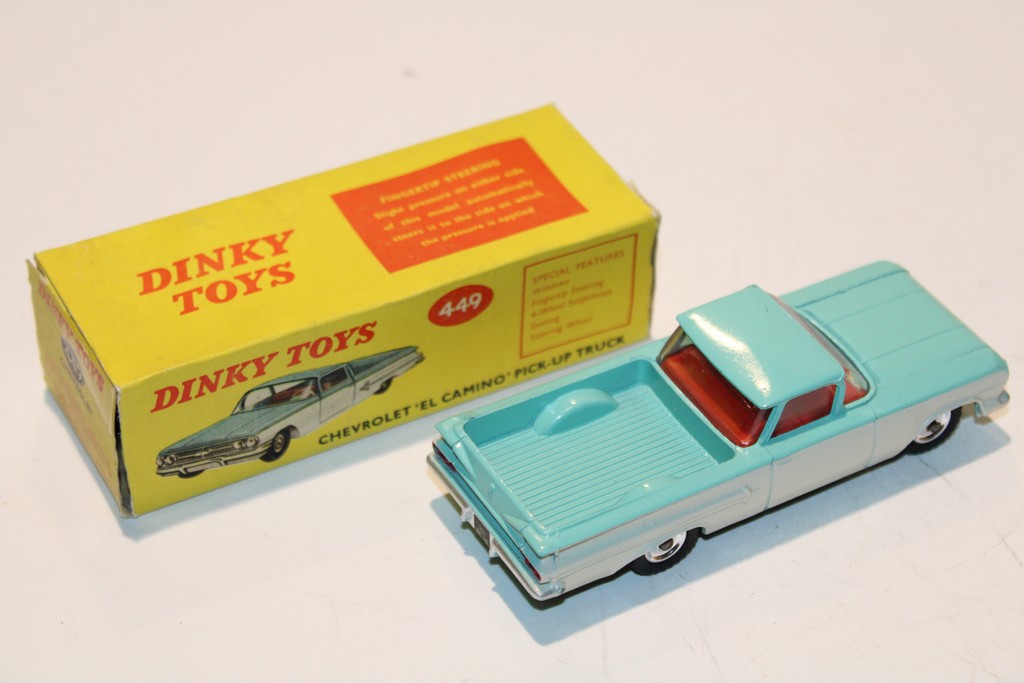 CHEVROLET EL CAMINO PICK-UP TRUCK TURQUOISE 1958 DINKY TOYS 1/43°