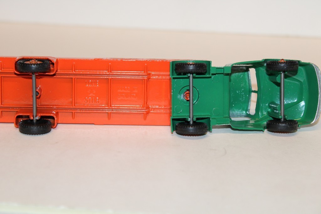 CAMION PLATEAU VERT ORANGE 1960 LONE STAR 1/50°