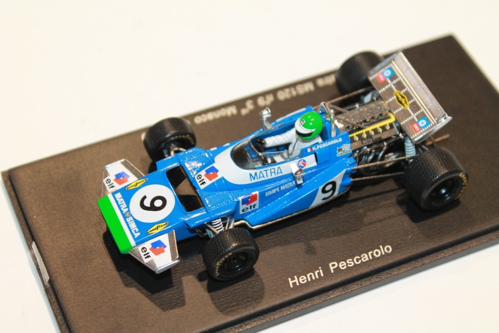 MATRA MS120 N°9 3rd GP DE MONACO 1970 PESCAROLO SPARK 1/43°