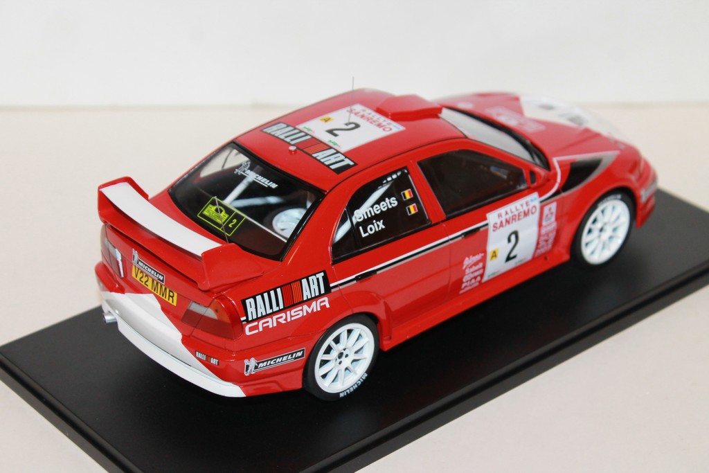 MITSUBISHI LANCER RD EVOLUTION VI N°2 RALLYE SAN REMO 1999 IXO 1/18