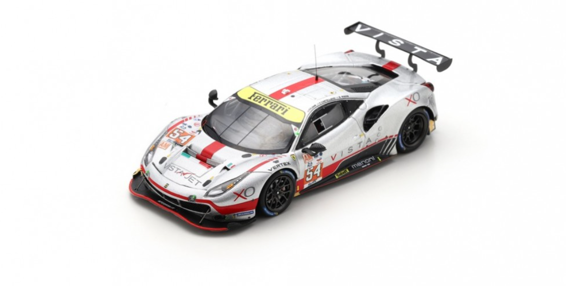 FERRARI 488 GTE AF CORSE  T.FLOHR F.CASTELLACCI D.RIGON 2023 LOOKSMART 1/43°