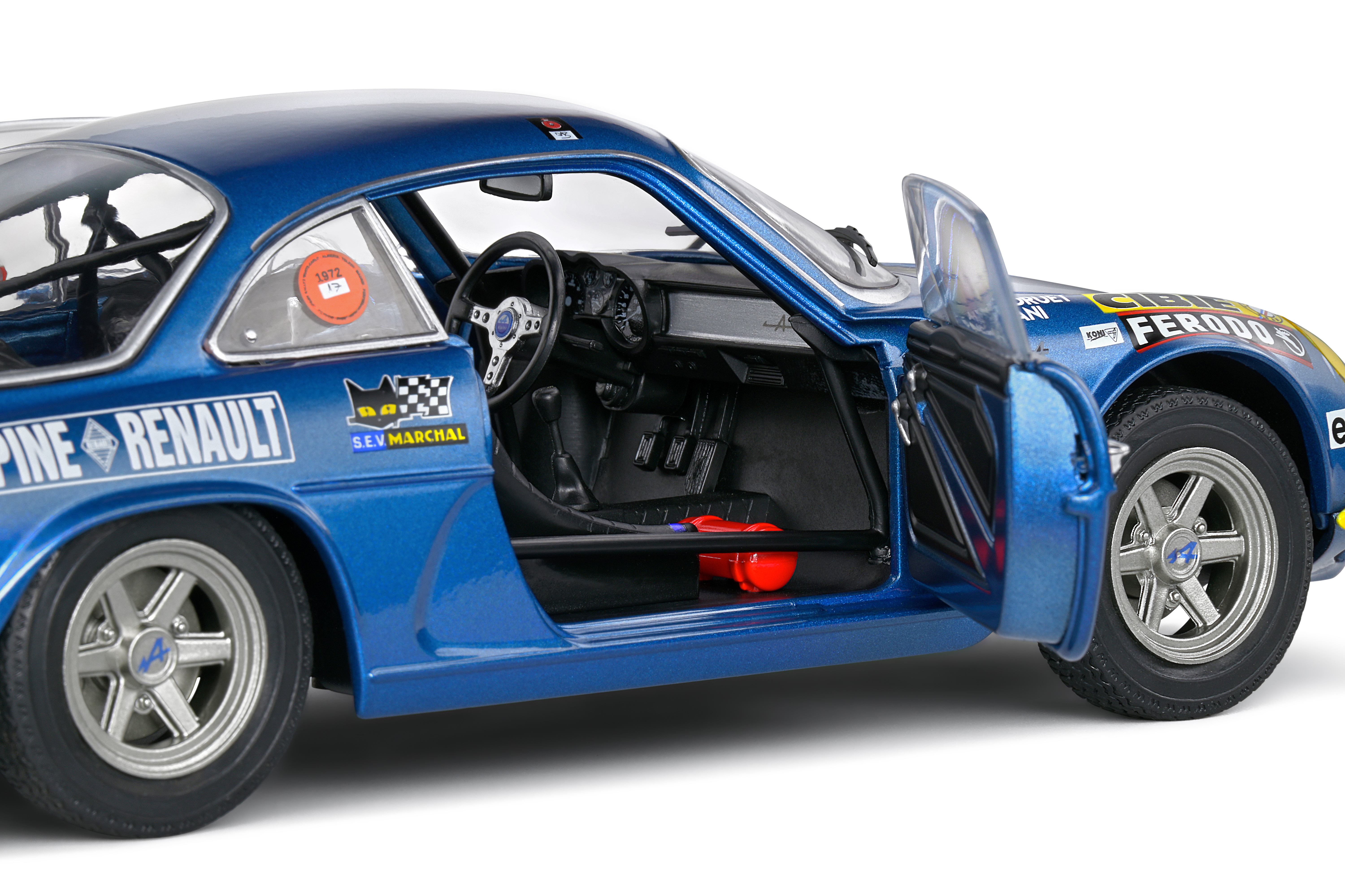 ALPINE A110 1600S RALLYE DE MONTE CARLO 1972 N°6 - SOLIDO 1/18