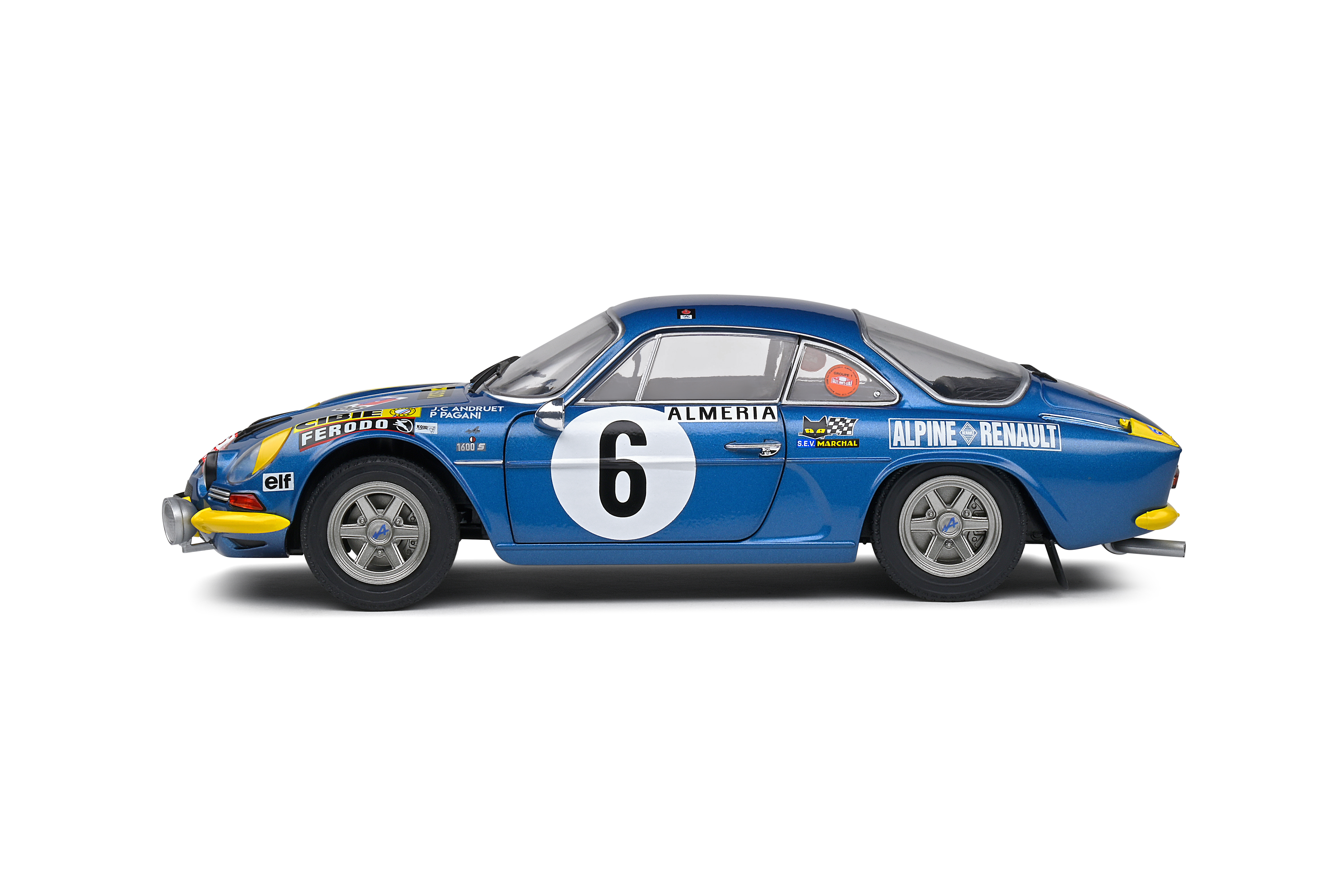 ALPINE A110 1600S RALLYE DE MONTE CARLO 1972 N°6 - SOLIDO 1/18