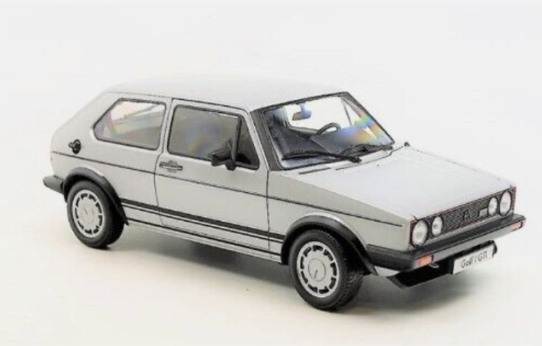 VW GOLF GTI 1 Argent 1980 WELLY 1/18°