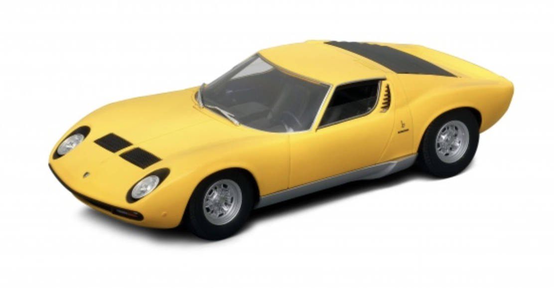 Lamborghini Miura SV P400 1971 Jaune Welly 1/18º