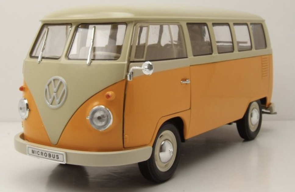 VW COMBI T1 VITRE Jaune 1963 WELLY 1/18°