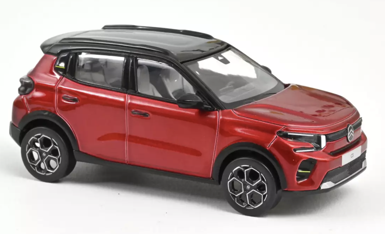 Citroen C3 2024 elixir red &black roof 1/43º