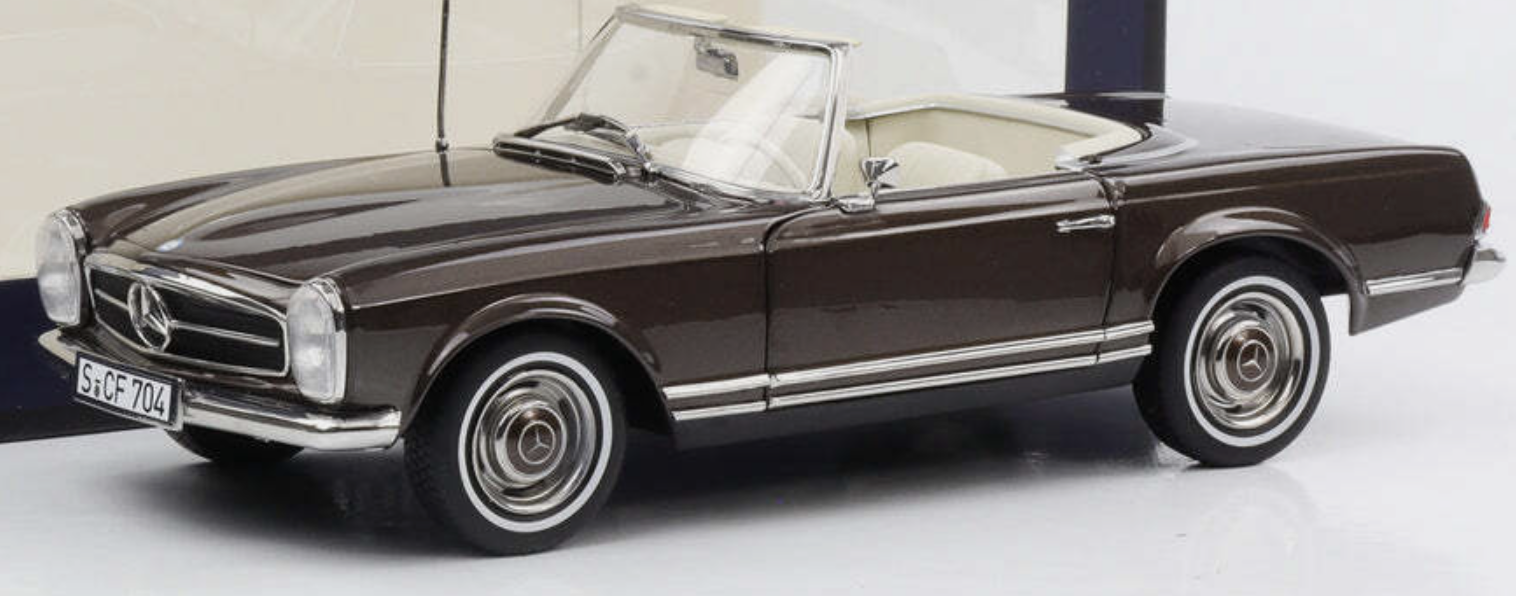 Mercedes-Benz 230 SL 1963 Bronze met 1/18 - 300pcs NOREV