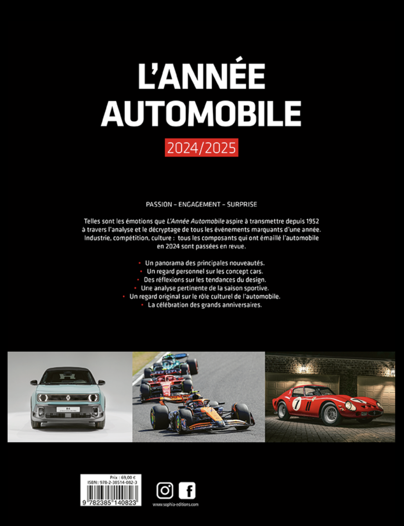 L'ANNÉE AUTOMOBILE 2024/2025 SOPHIA EDITIONS Nº72