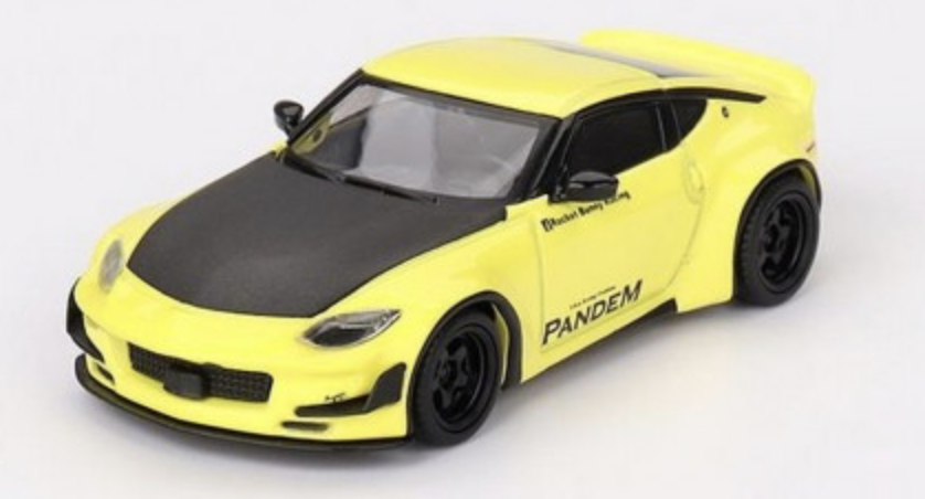 NISSAN Z PANDEM -IKAZUCHI YELLOW MINI GT 1/64