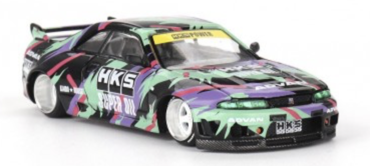 NISSAN SKYLINE GT-R (R33)HKS V1 KAIDO (MINI GT) 1/64