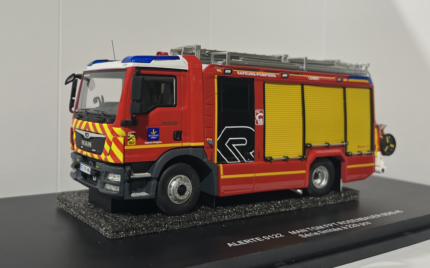 MAN TGM FPT ROSENBAUER SDIS 45 ALERTE 1/43