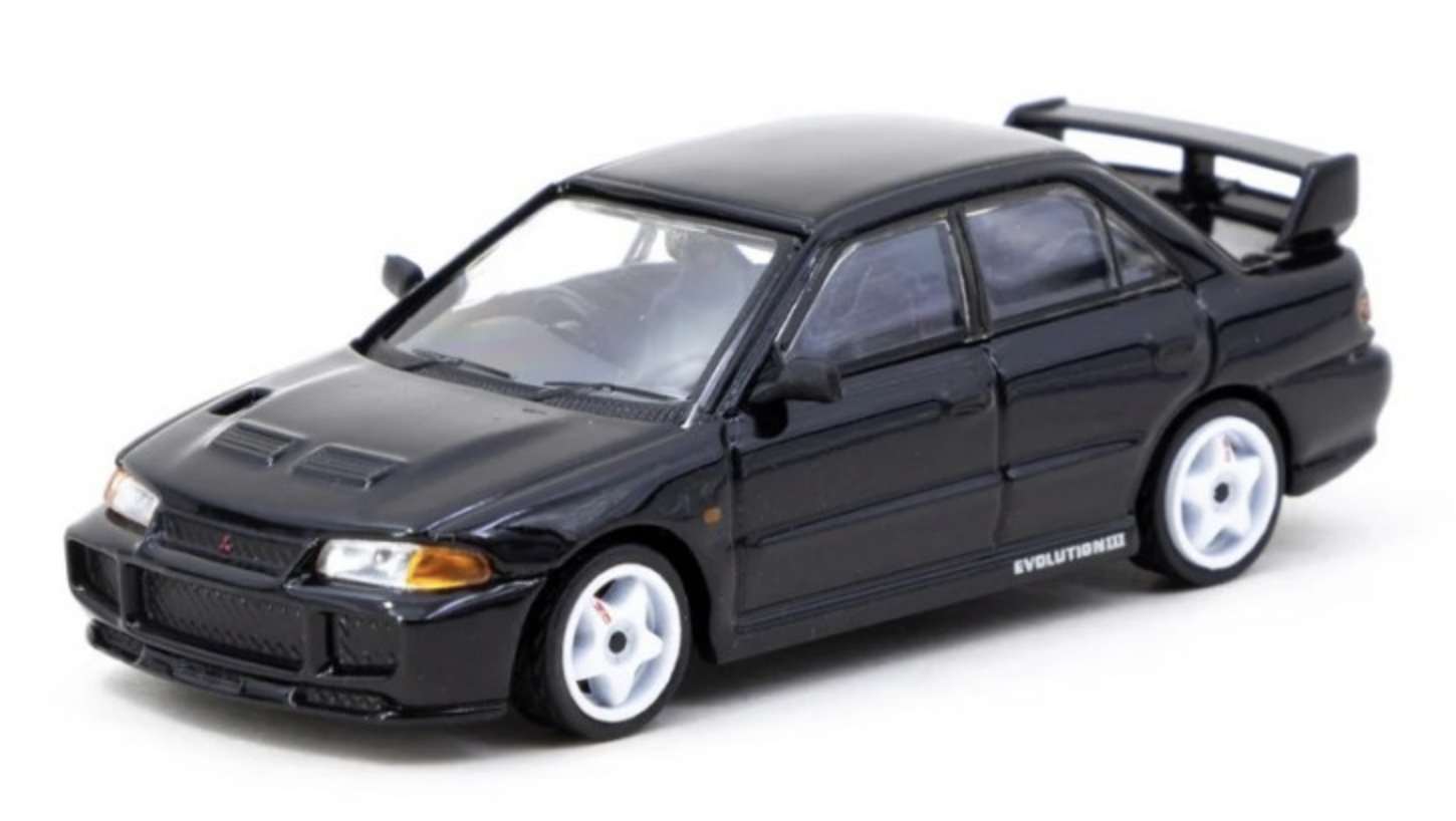 MITSUBISHI LANCER GSR EVOLUTION III BLACK TARMAC 1/64