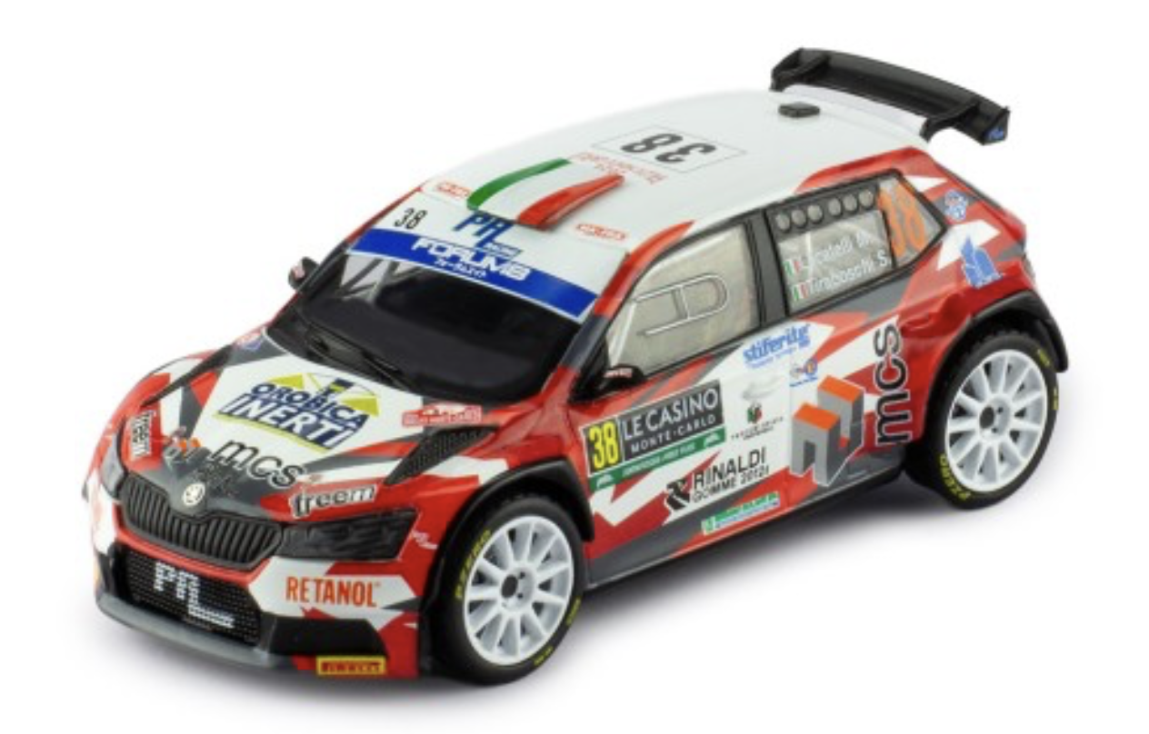 SKODA FABIA RALLY 2 #38 MONTE CARLO 2024 IXO 1/43