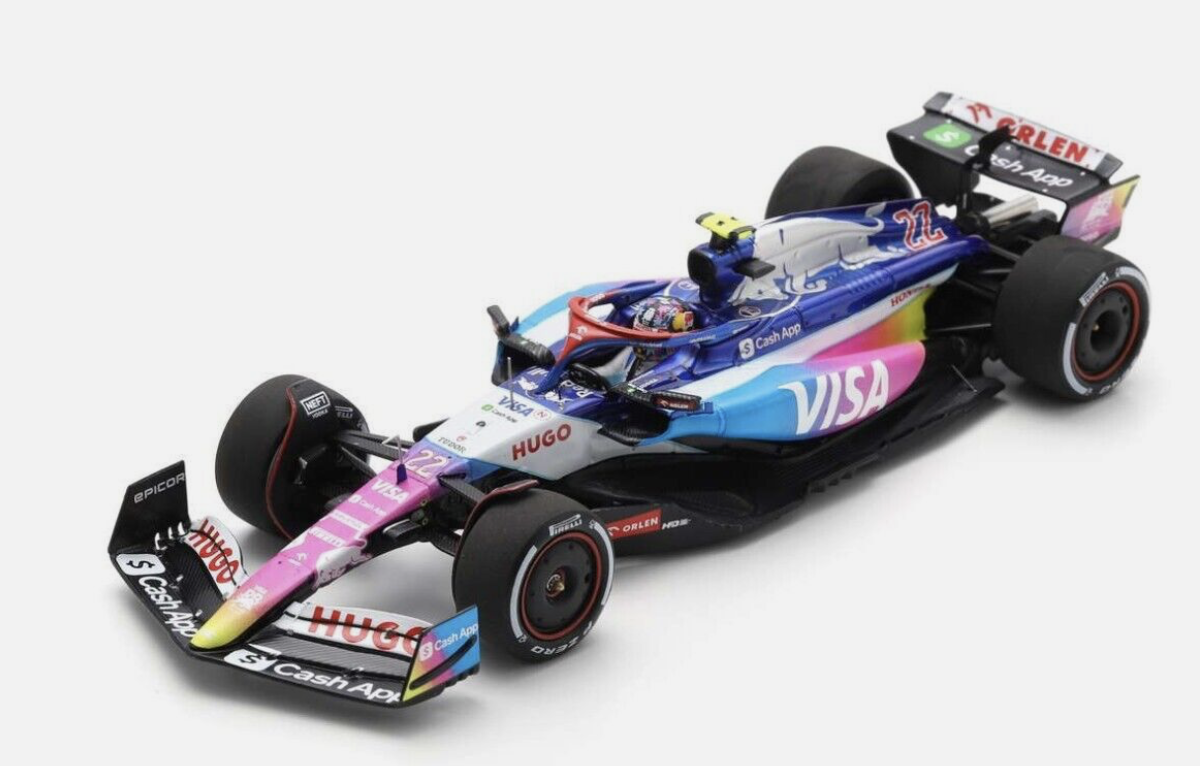 VISA CASH RB FORMULA ONE TEAM 7EME MIAMI GP 2024 #22 SPARK 1/43