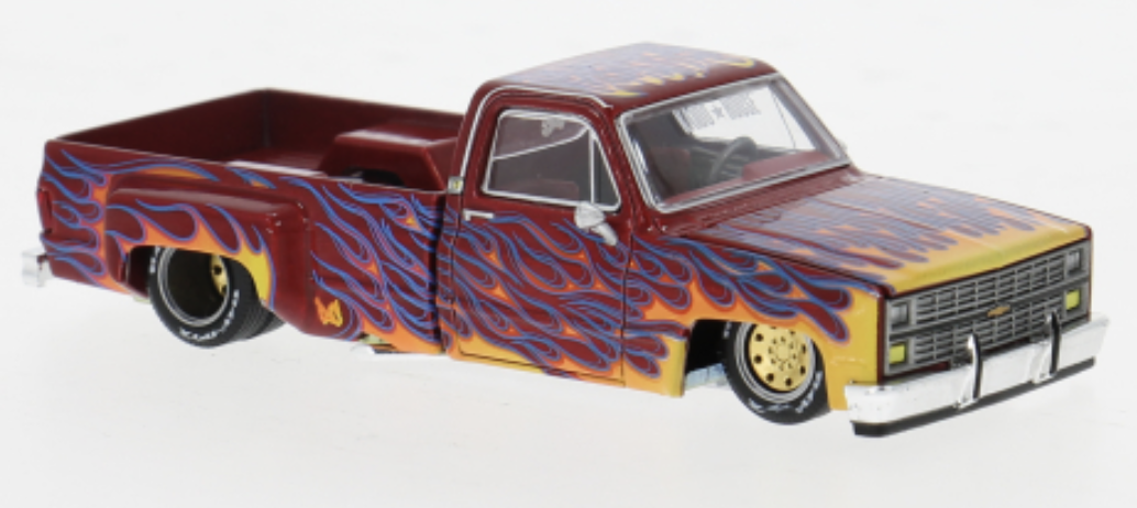 CHEVROLET SILVERADO DUALLY ON FIRE V1 KAIDO HOUSE 1/64