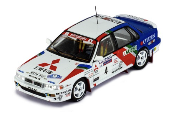 MITSUBISHI GALANT VR-4 #4 A.VATANEN / B.BERGLUND RAC RALLY 1990 IXO 1/43