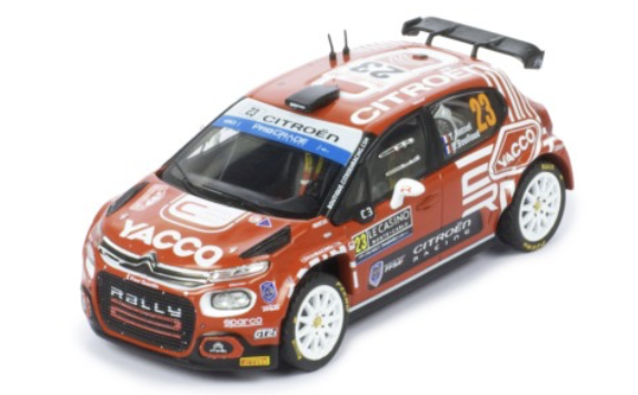 CITROËN C3 RALLY2 #23 Y.ROSSEL - B.BOULLOUD RALLYE MONTE-CARLO 2022 IXO 1/43