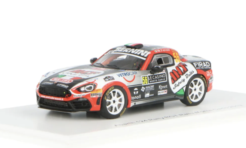 FIAT ABARTH 124 RGT #56 RALLY MONTE  MONTE- CARLO 2019 IXO 1/43