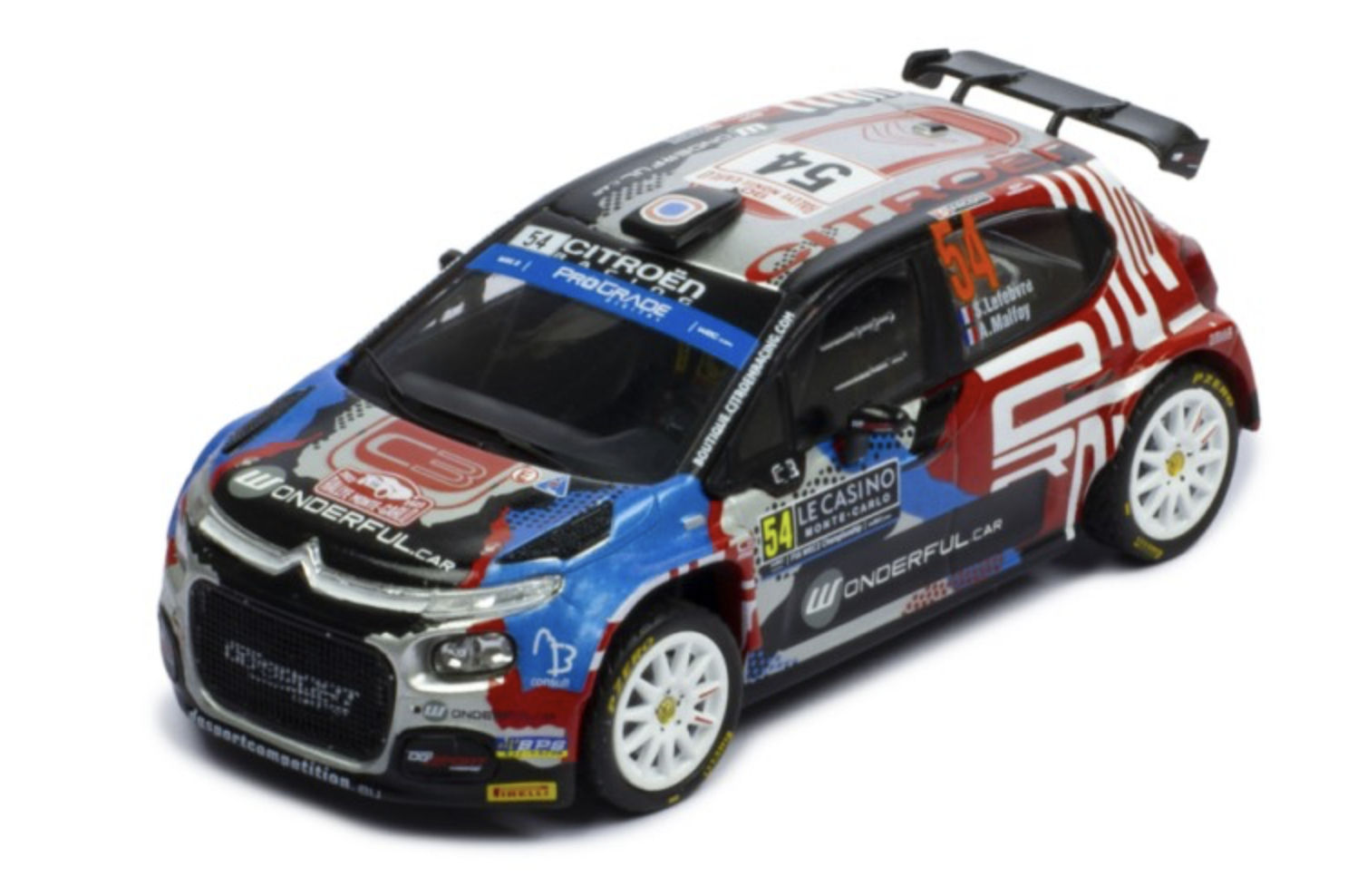 CITROEN C3 RALLY2 #54 MONTE CARLO 2022 IXO 1/43