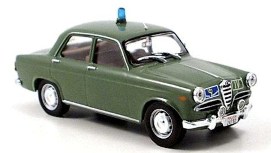 ALFA ROMEO GIULETTA POLIZIA STRADALE ITALY 1959 IXO 1/43