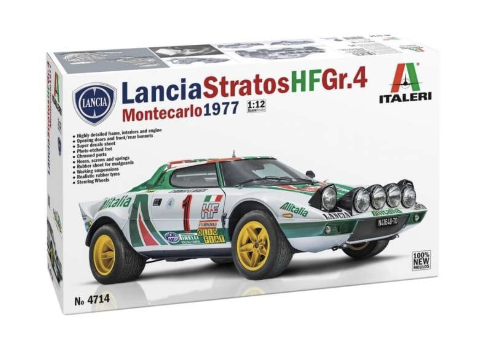 MAQUETTE LANCIA STRATOS HF GR.4 MONTE CARLO  1977 ITALERI 1/12