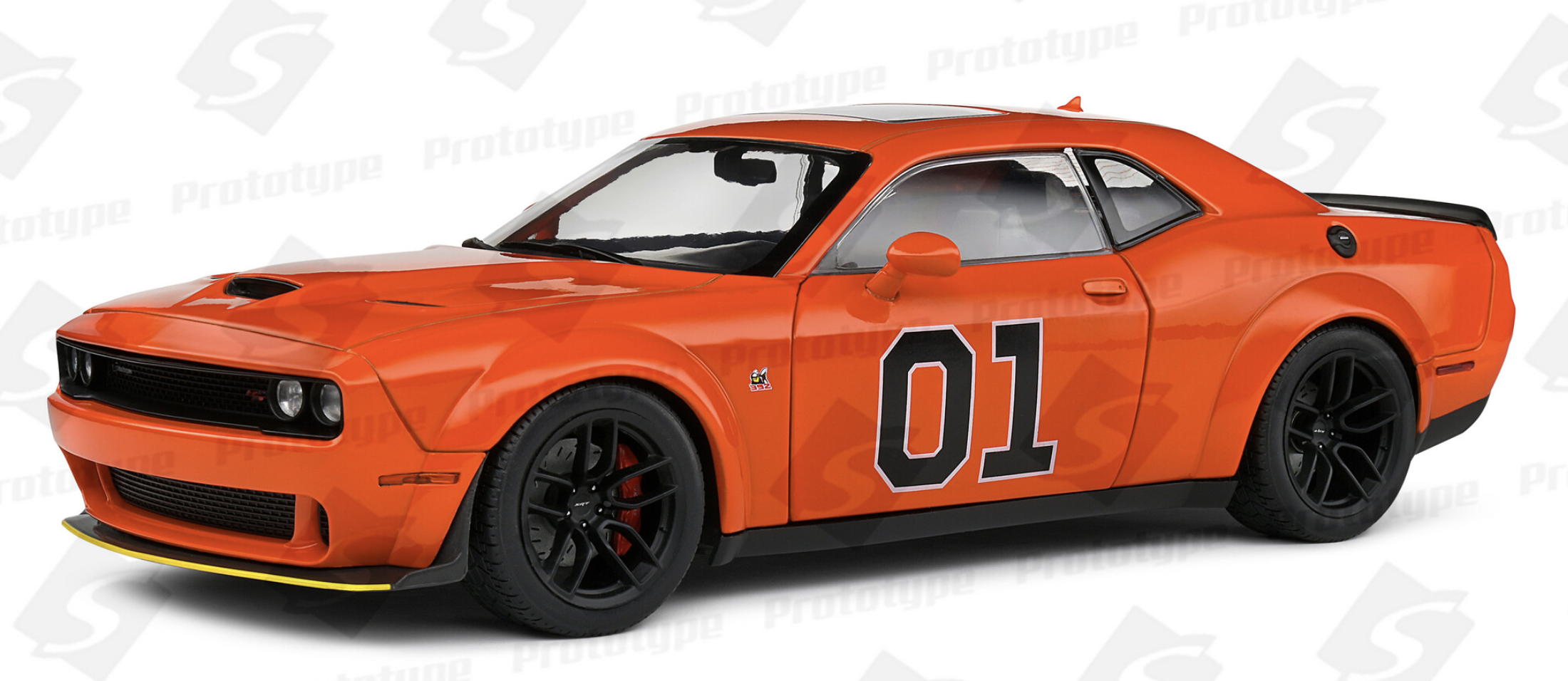 DODGE CHALLENGER R/T SCAT PACK WIDEBODY – HAZZARD TRIBUTE – 2023 SOLIDO 1/18