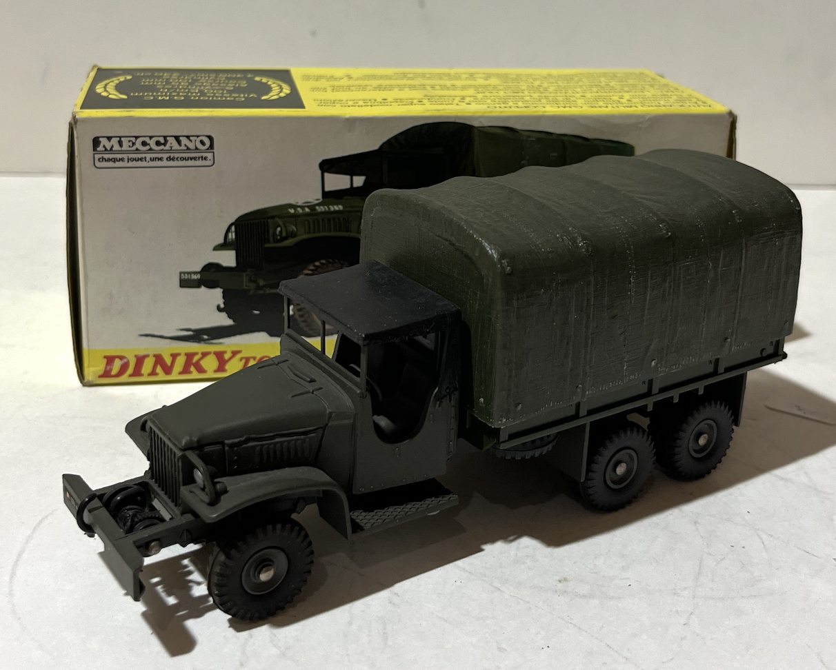 CAMION GMC MILITAIRE BACHE 1/43 DINKY TOYS