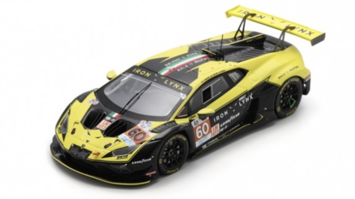 LAMBORGHINI Huracan GT3 Evo2 N°60 IRON LYNX 24H Le Mans 2024 1/43 SPARK