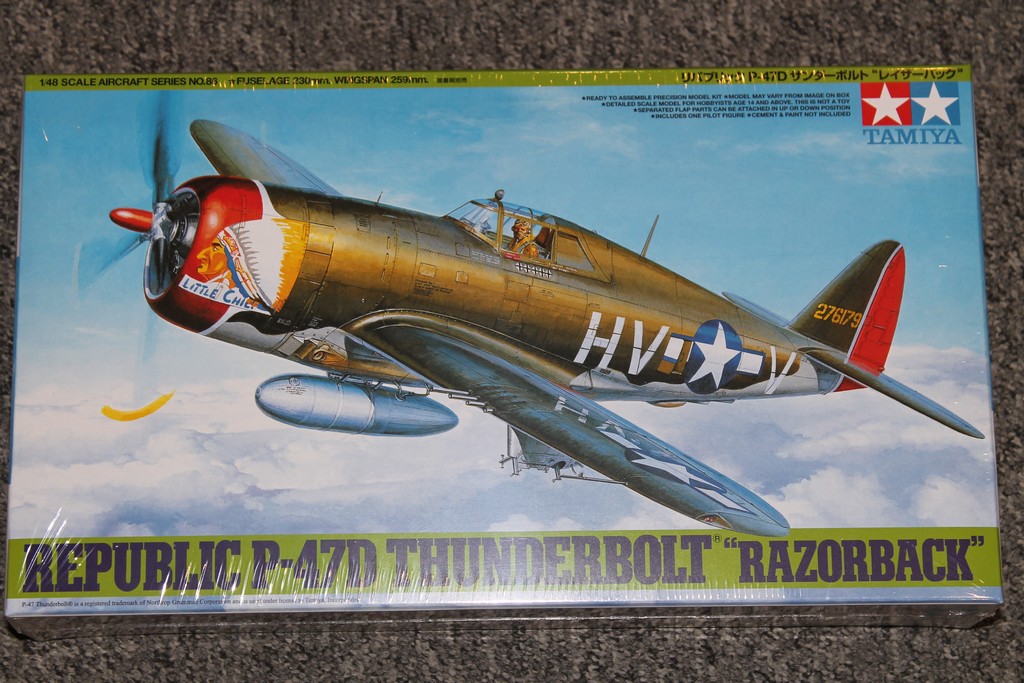 REPUBLIC P-47D THUNDERBOLT "RAZORBACK" 1944 TAMIYA 1/48°