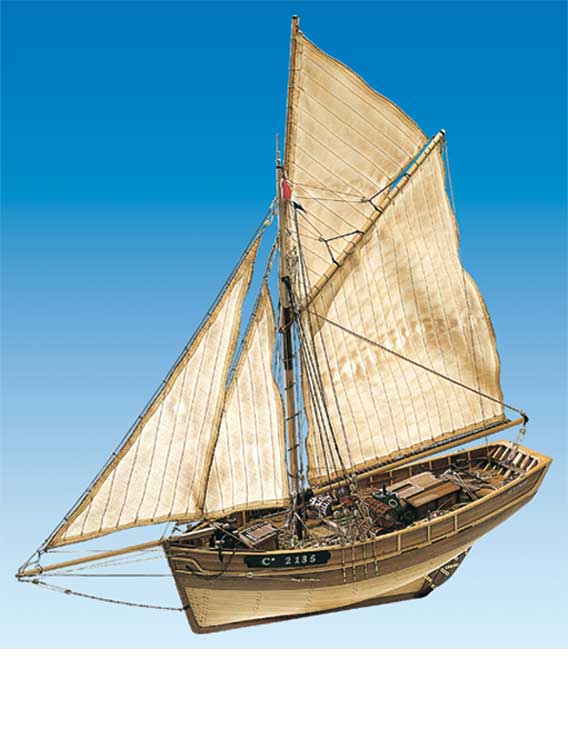 Maquette bateau bois 'Camaret