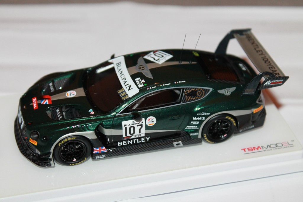 BENTLEY CONTINENTAL GT3 24H DE SPA 2019 N°107 TSM 1/43°