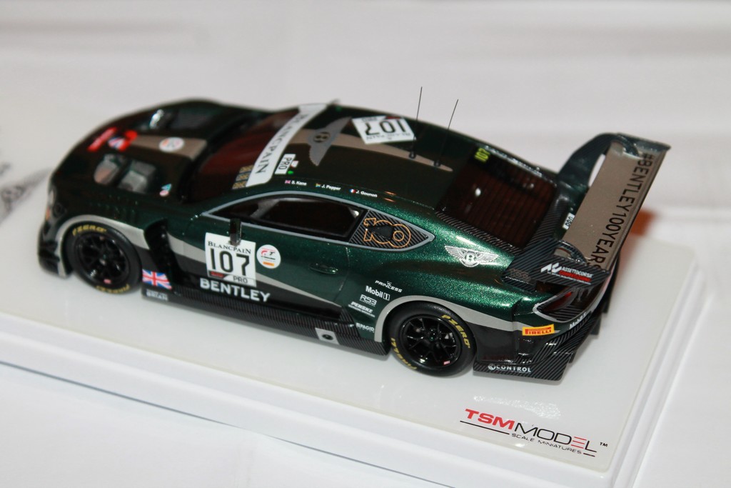 BENTLEY CONTINENTAL GT3 24H DE SPA 2019 N°107 TSM 1/43°