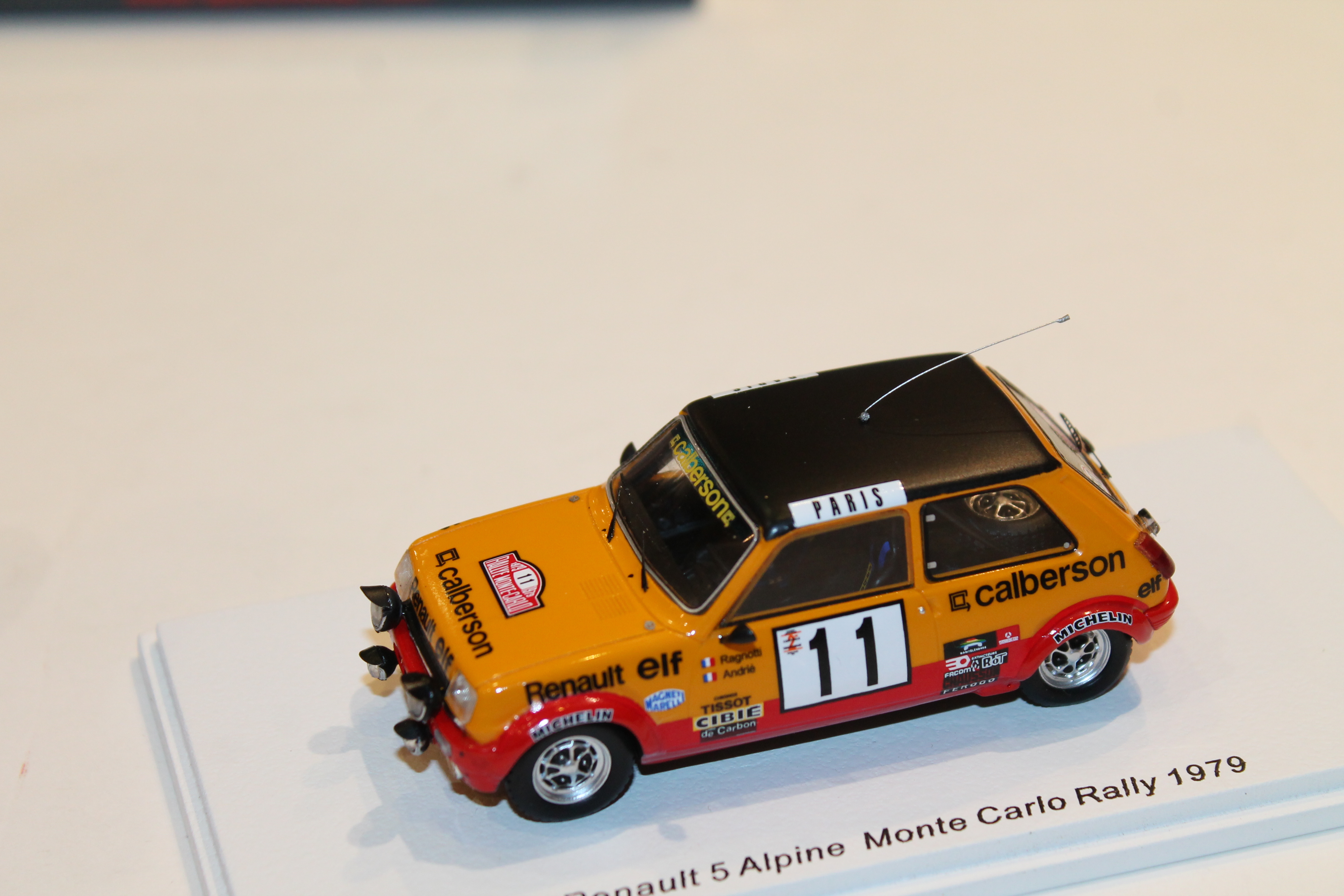 RENAULT 5 ALPINE #11 MONTE CARLO RALLY 1979 SPARK 1/43°