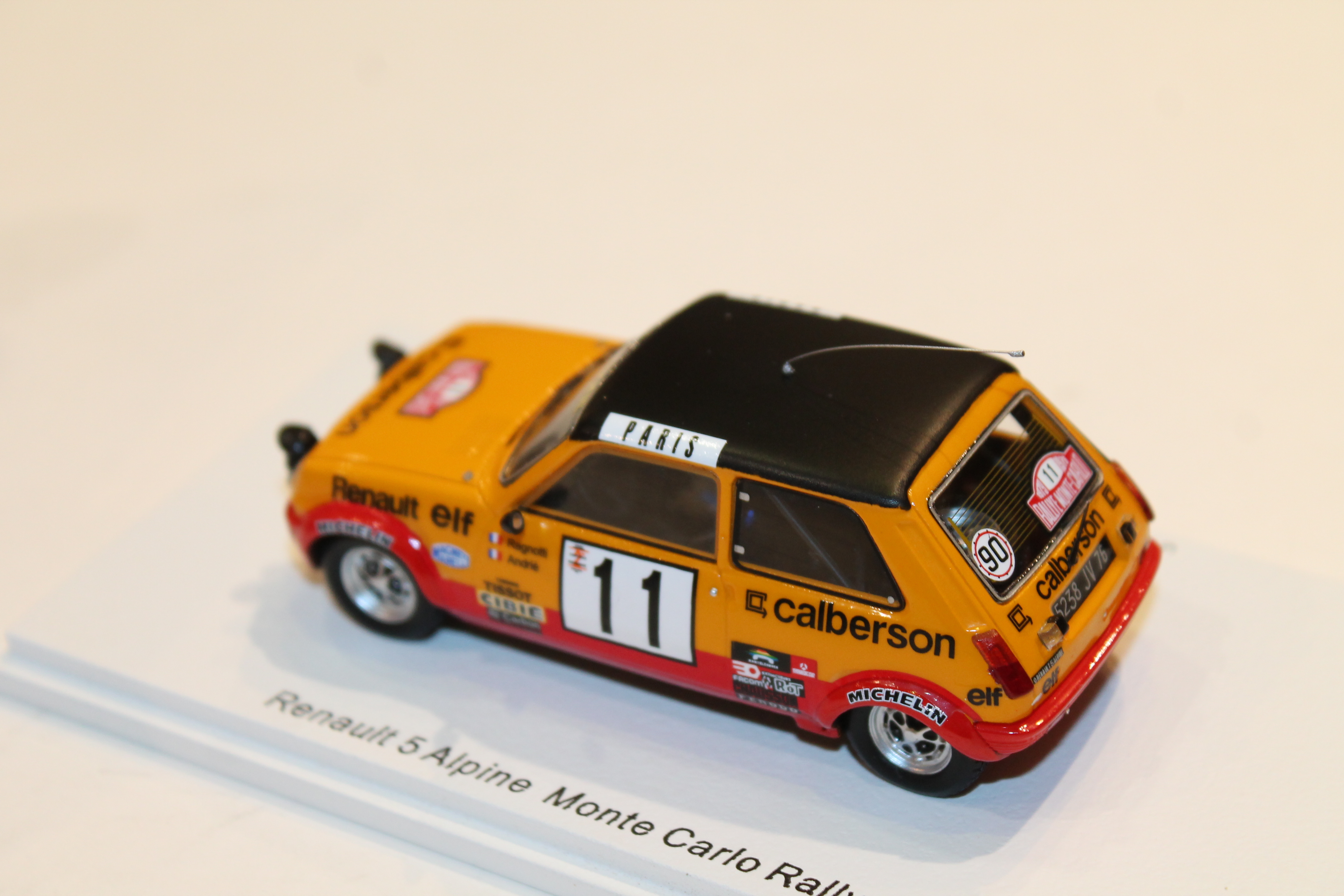 RENAULT 5 ALPINE #11 MONTE CARLO RALLY 1979 SPARK 1/43°