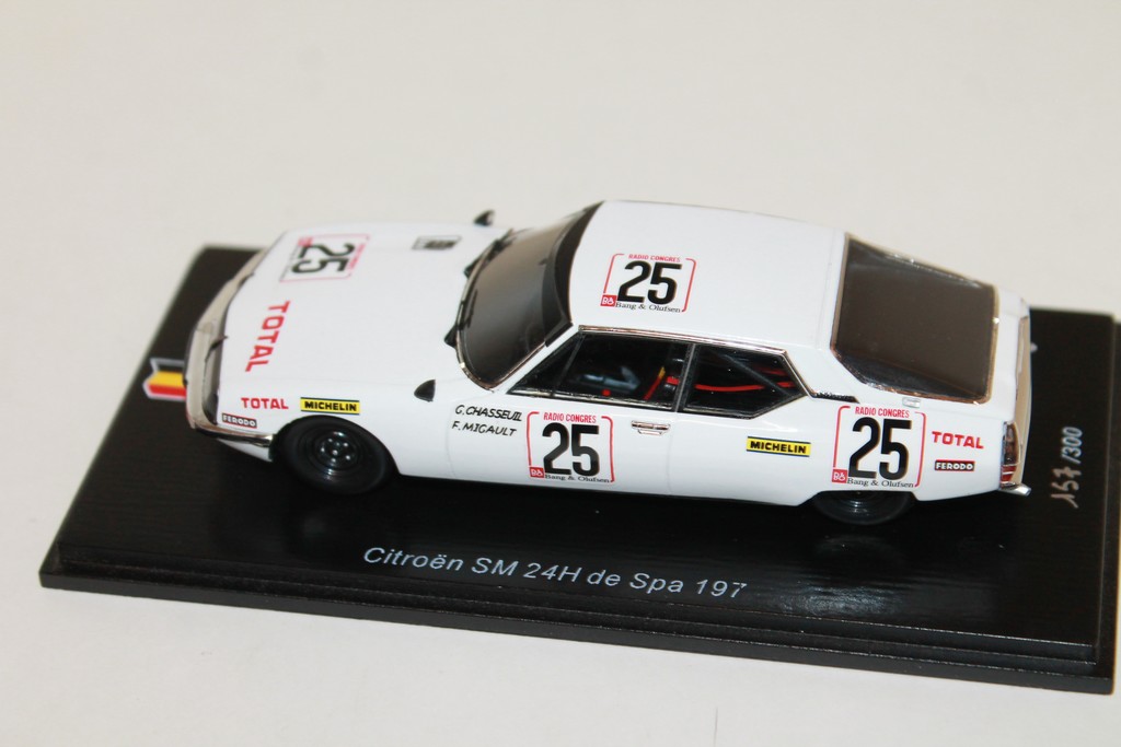 CITROEN SM N°25 24H DE SPA 1974 SPARK 1/43°