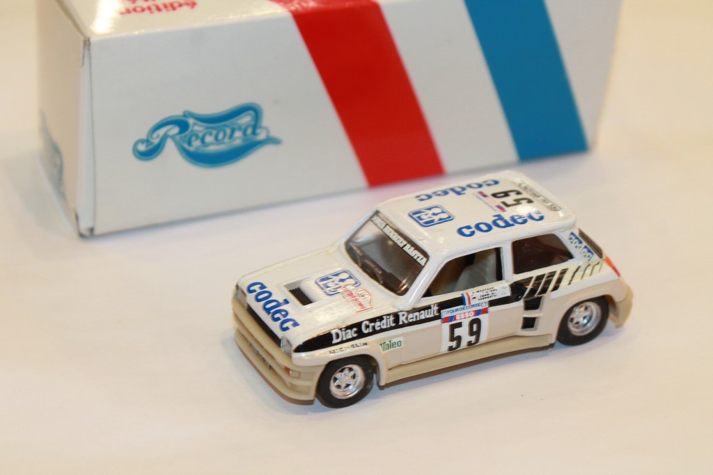 JOUET ANCIEN RENAULT 5 TURBO TOUR DE CORSE 1982 SOLIDO 1/43